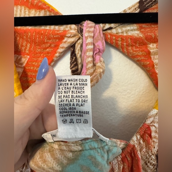 Diane Von Furstenberg Ora Printed Bubble Mini Dress Modal Silk Colorful Medium - Picture 4 of 4